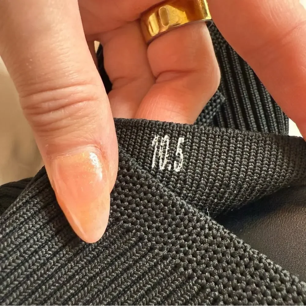 Everlane Glove Mule ReKnit Black Square Toe Block Heel Size 10.5 Sustainable - Picture 7 of 8